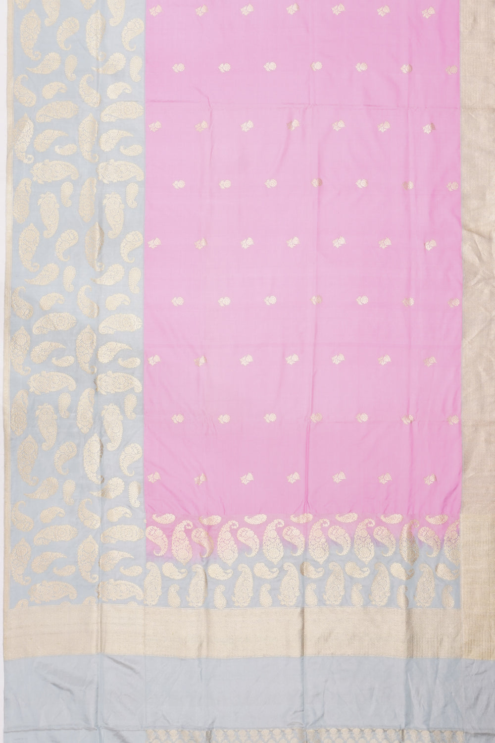 Banarasi Silk Butta Pink Saree