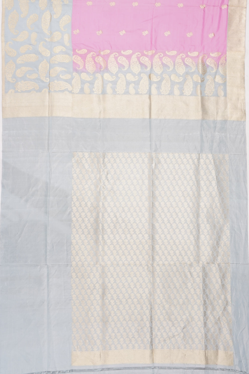 Banarasi Silk Butta Pink Saree