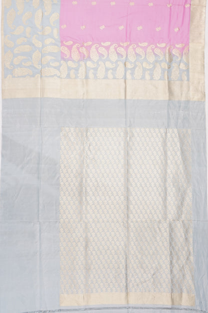 Banarasi Silk Butta Pink Saree