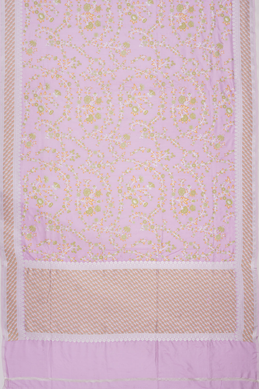 Banarasi Silk Jaal Lavender Saree