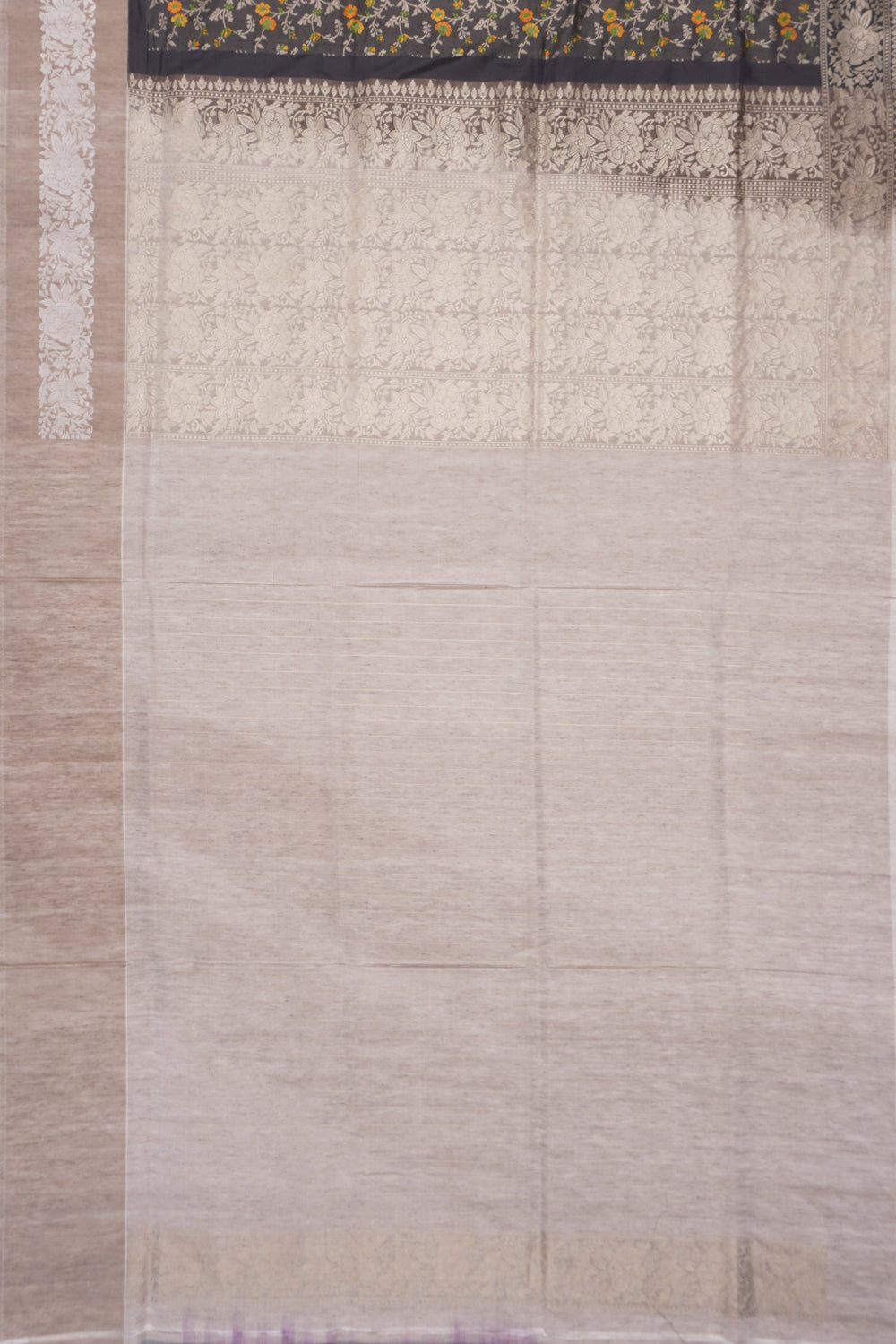 Banarasi Silk Plain Black Saree