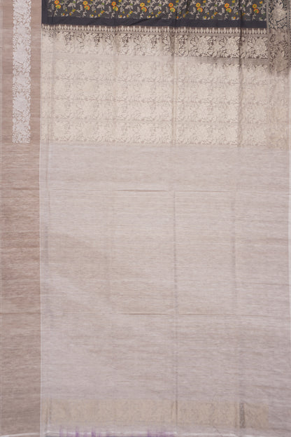 Banarasi Silk Plain Black Saree