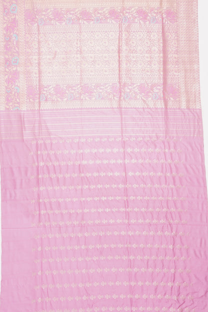 Banarasi Kora Organza Jaal Cream Saree