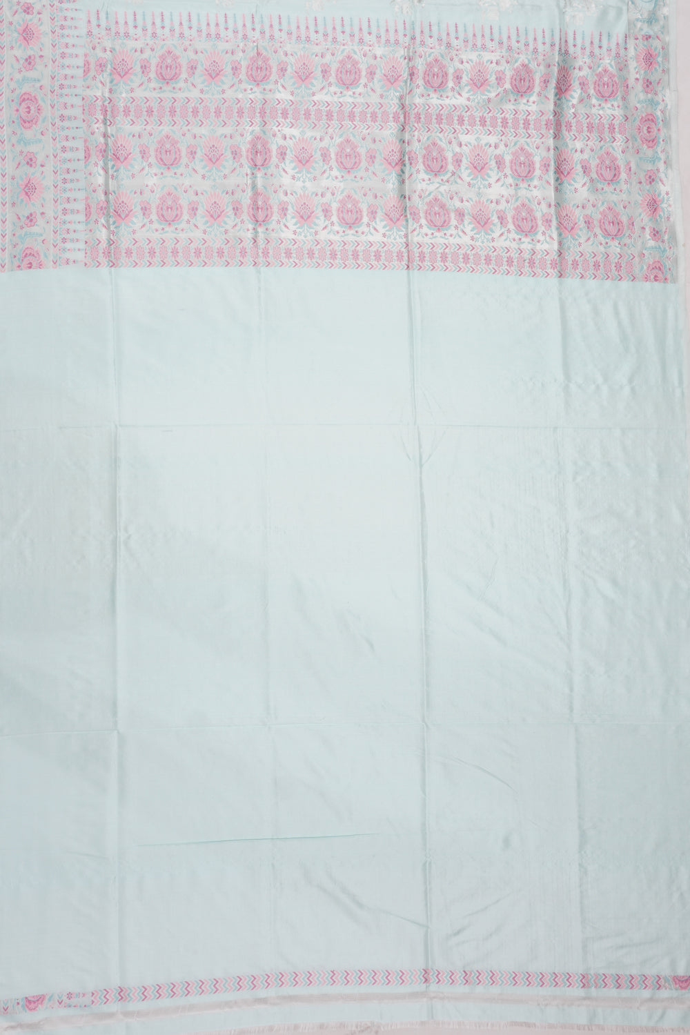 Banarasi Silk Butta Pastel Blue Saree