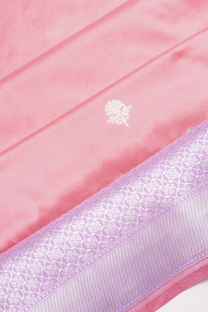Banarasi Silk Butta Pink Saree