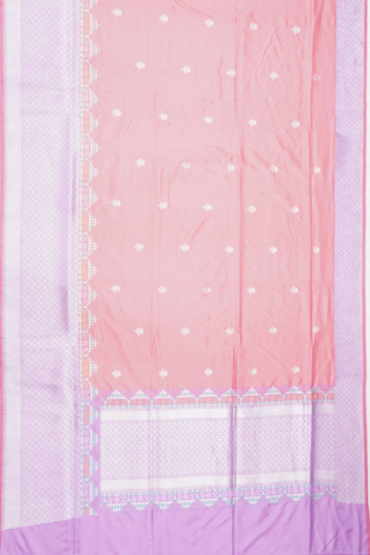 Banarasi Silk Butta Pink Saree