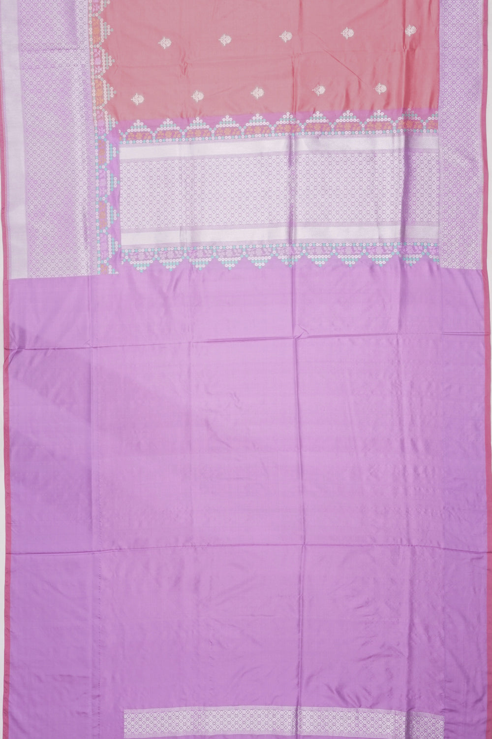 Banarasi Silk Butta Pink Saree