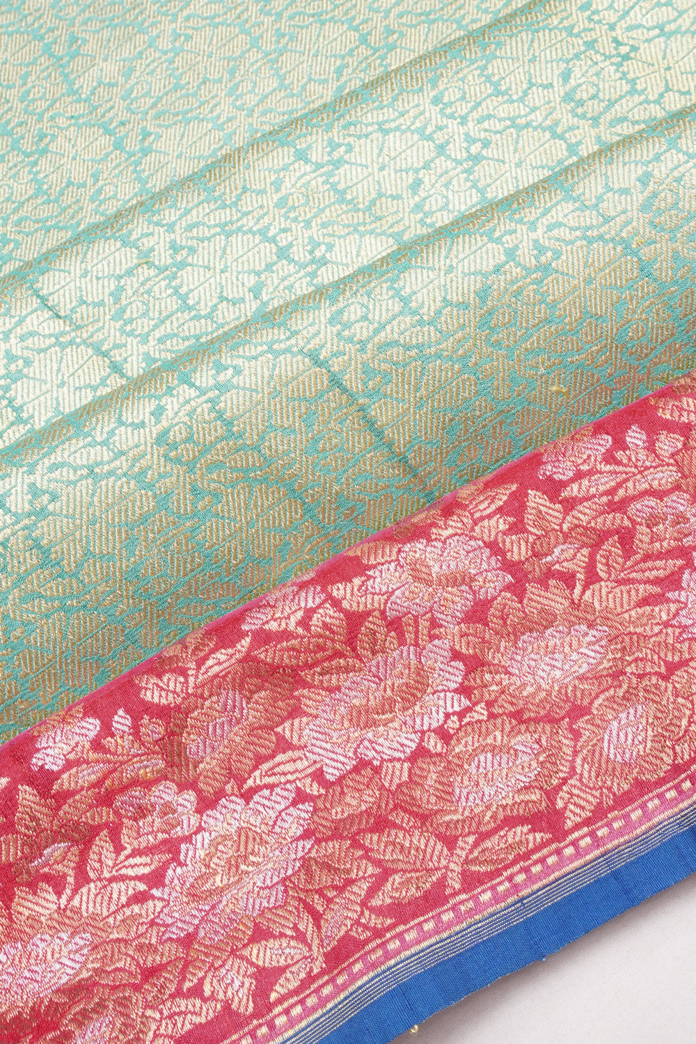 Banarasi Silk Brocade Sea Green Saree