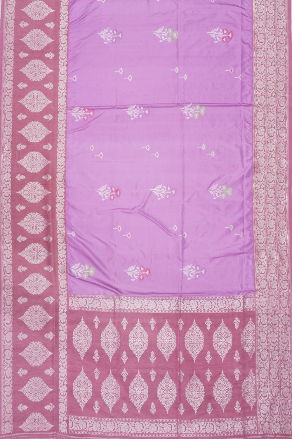 Banarasi Silk Butta Lavender Saree