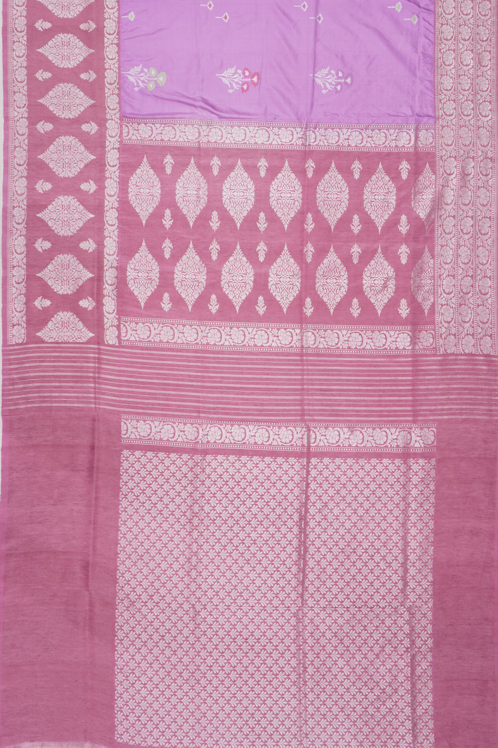 Banarasi Silk Butta Lavender Saree