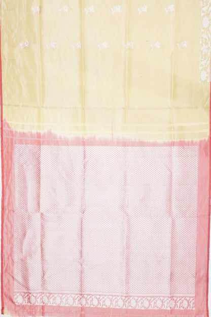 Banarasi Kora Oragna Butta Green Saree