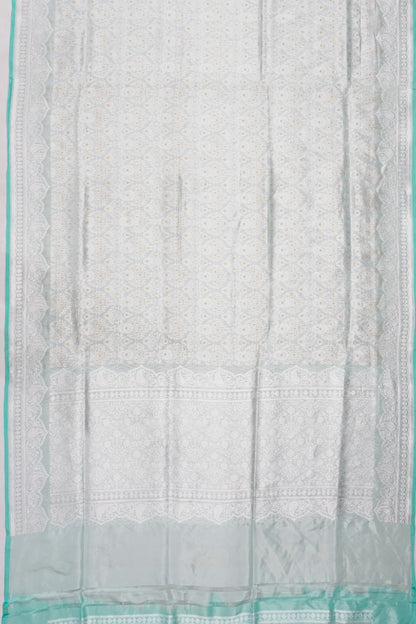 Banarasi Silk Brocade Sky Blue Saree