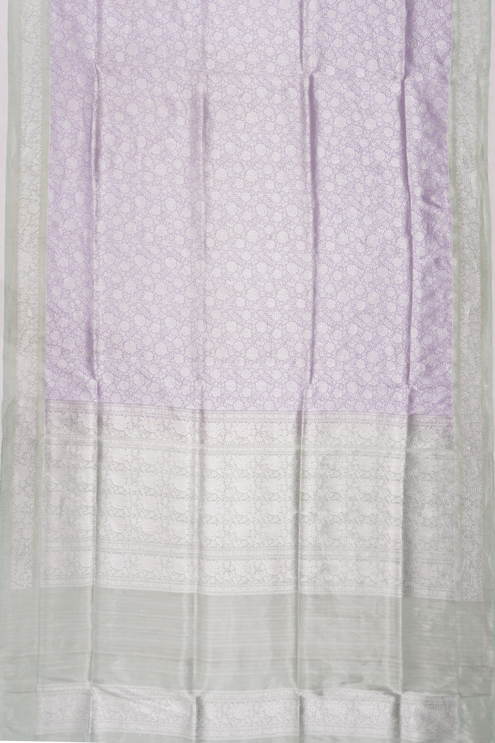 Banarasi Silk Brocade Lavender Saree