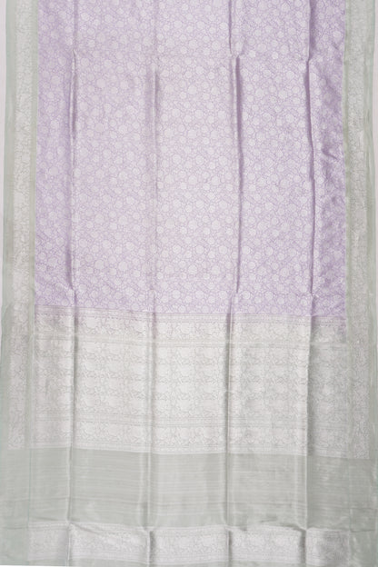 Banarasi Silk Brocade Lavender Saree