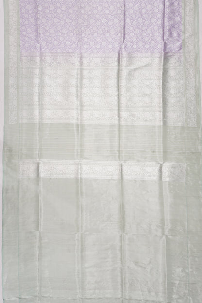 Banarasi Silk Brocade Lavender Saree