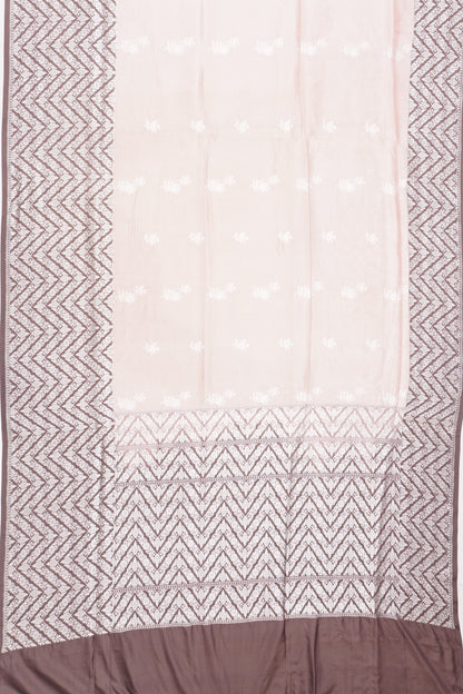 Banarasi Silk Tissue Butta Baby Pink Saree