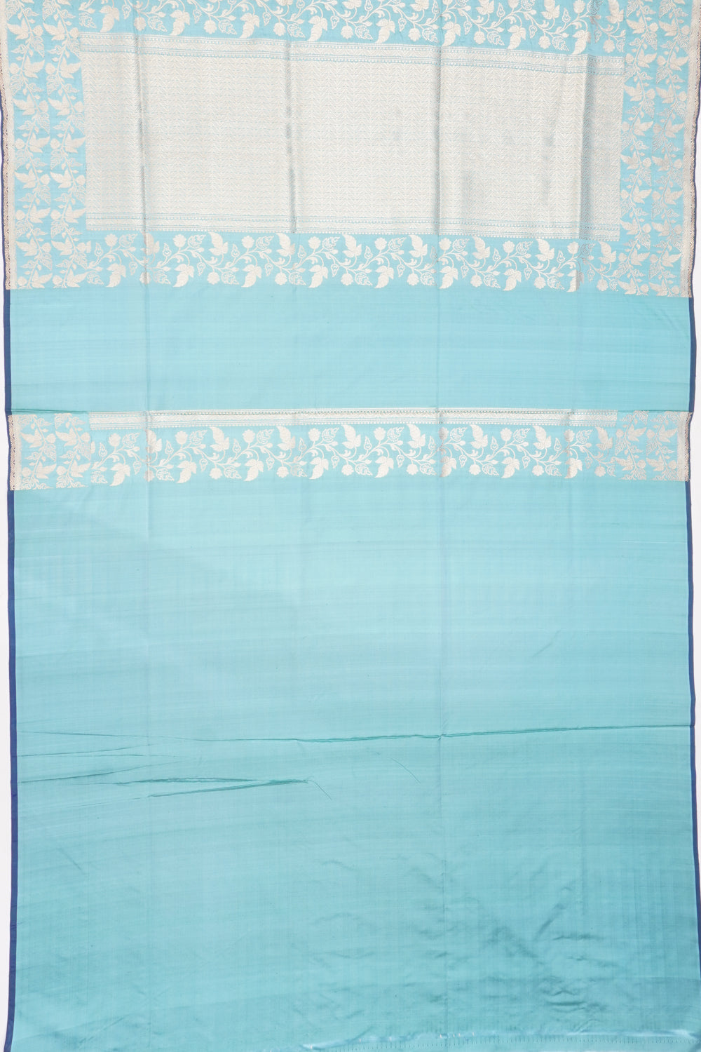 Banarasi Silk Butta Pastel Blue Saree