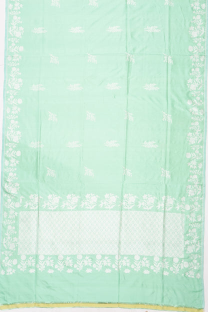 Banarasi Silk Butta Pastel Green Saree