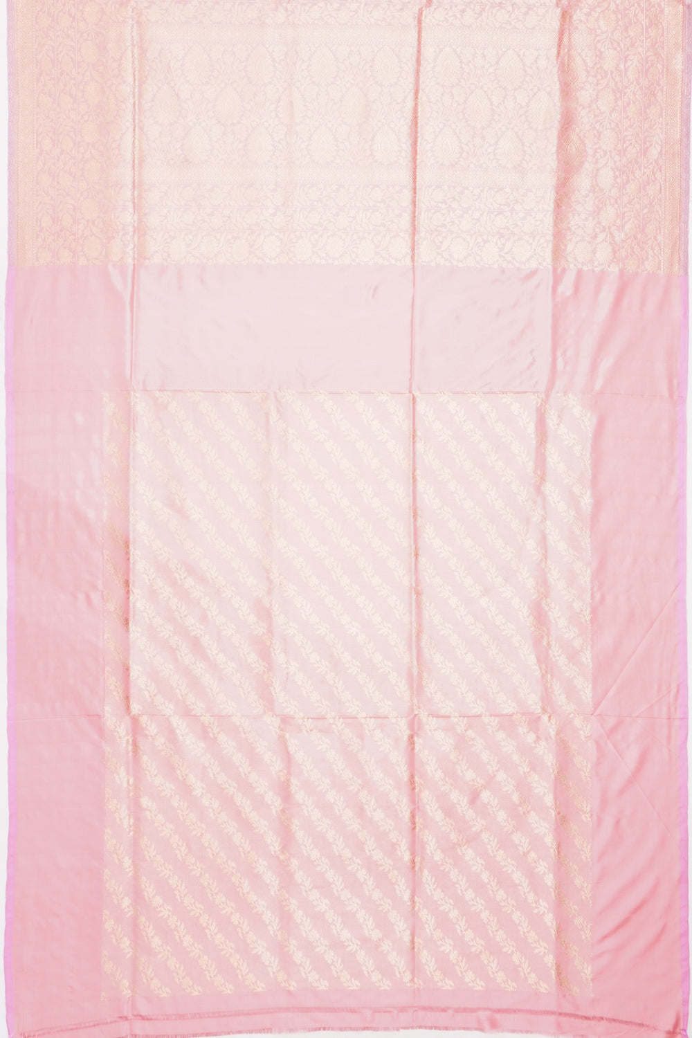 Banarasi Silk Butta Baby Pink Saree