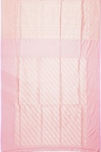 Banarasi Silk Butta Baby Pink Saree