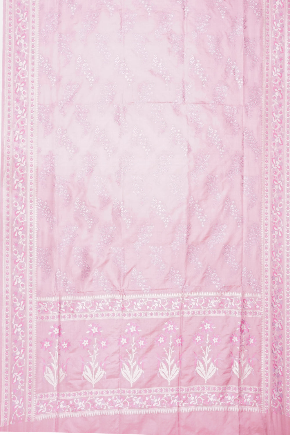 Banarasi Silk Brocade Pink Saree