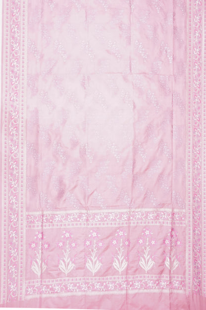 Banarasi Silk Brocade Pink Saree
