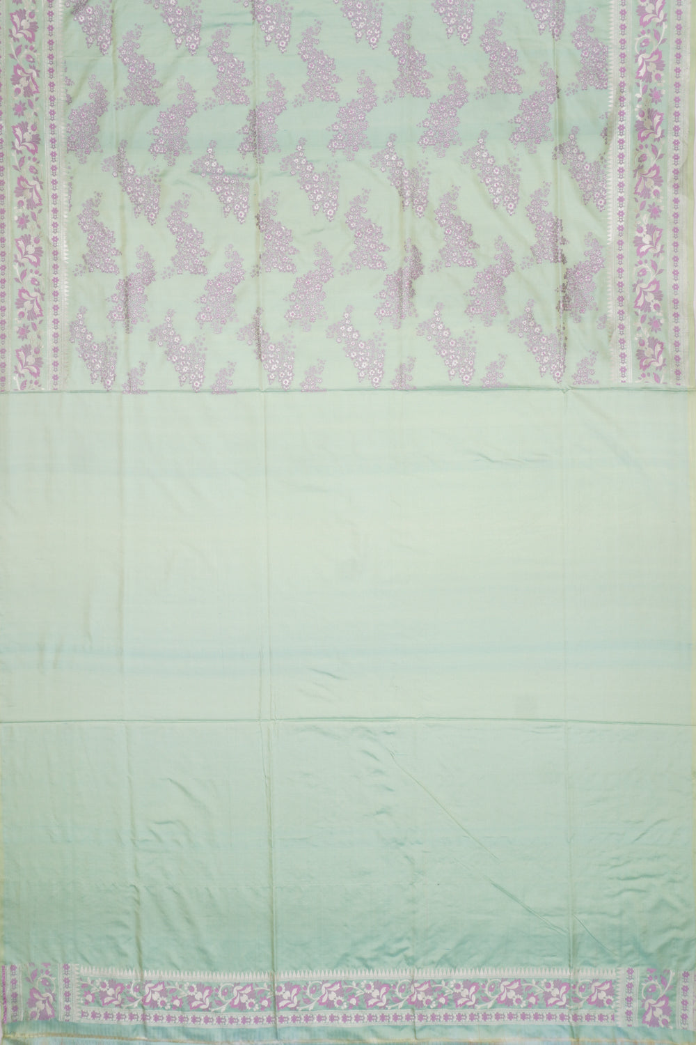 Banarasi SIlk Brocade Pastel Green Saree