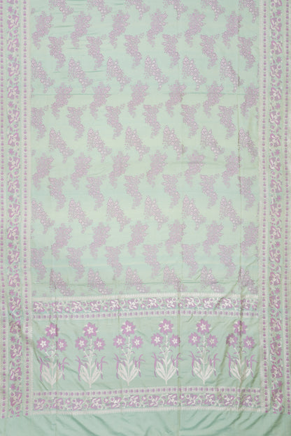 Banarasi SIlk Brocade Pastel Green Saree