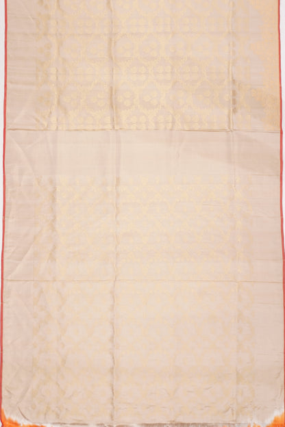Banarasi Silk Brocade Cream Saree