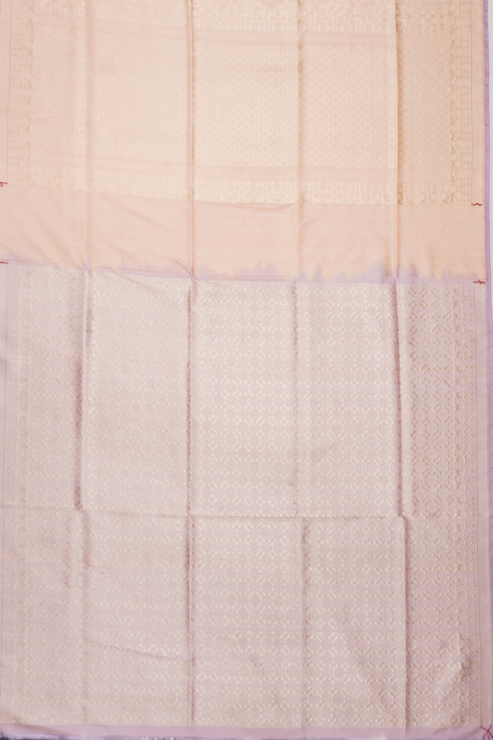 Banarasi Silk Brocade Pastel Orange Saree