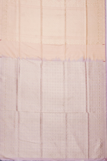 Banarasi Silk Brocade Pastel Orange Saree