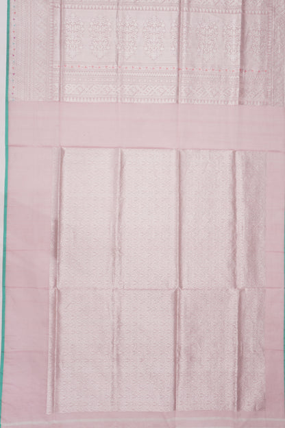 Banarasi Kora Organza Butta Baby Pink Saree