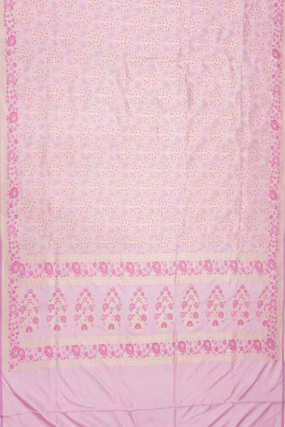 Banarasi Silk Brocade Baby Pink Saree