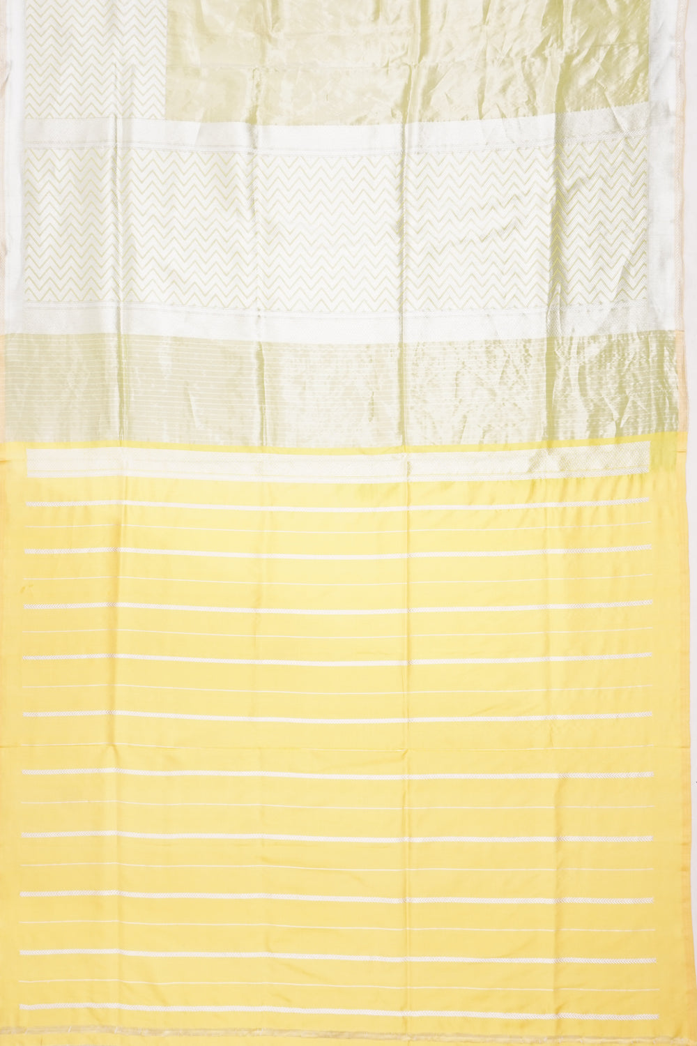 Banarasi Silk Tissue Plain Pista Green Saree