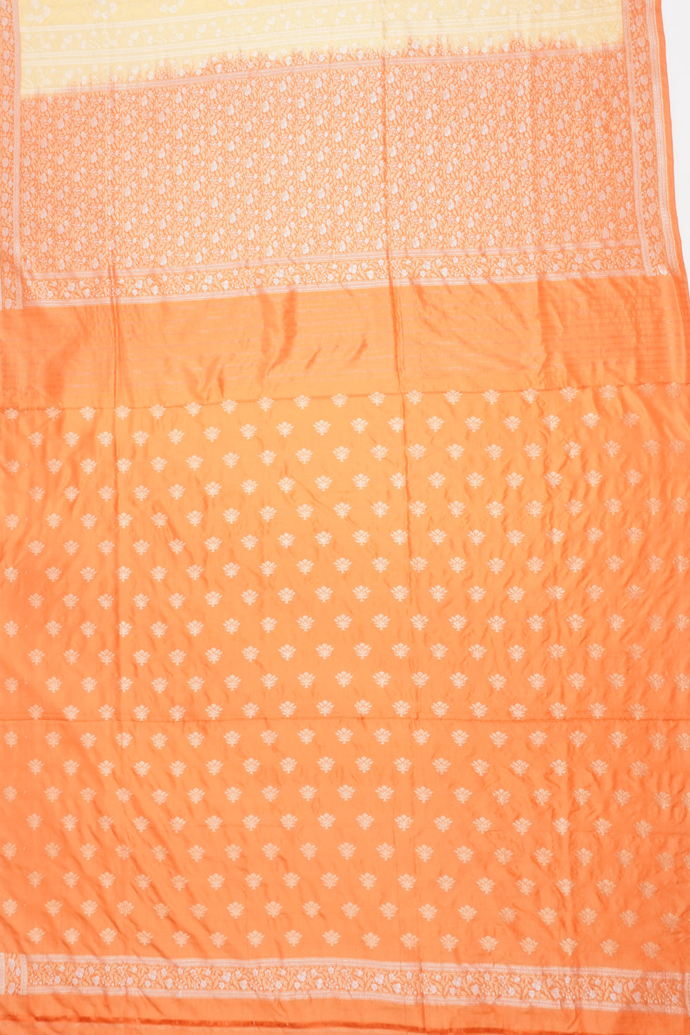 Banarasi Silk Brocade Yellow Saree