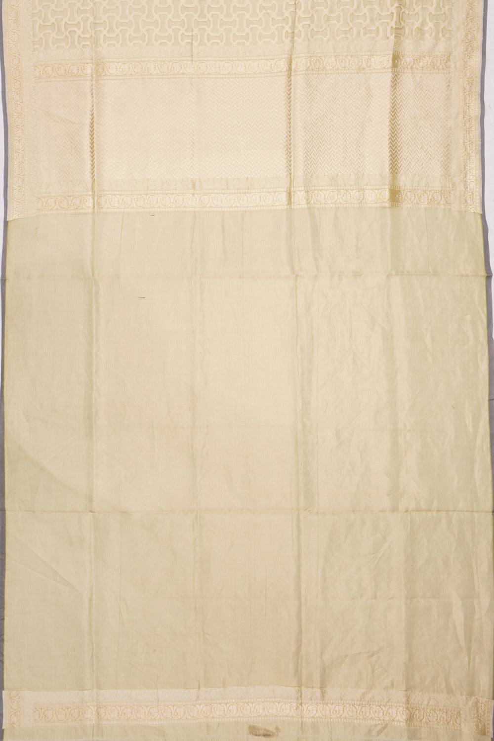 Banarasi Kora Organza Brocade Green Saree