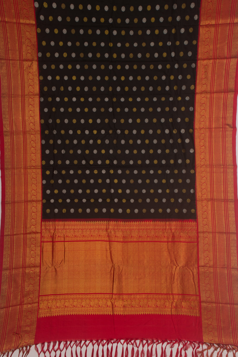 Kanchipuram Silk Butta Black Saree
