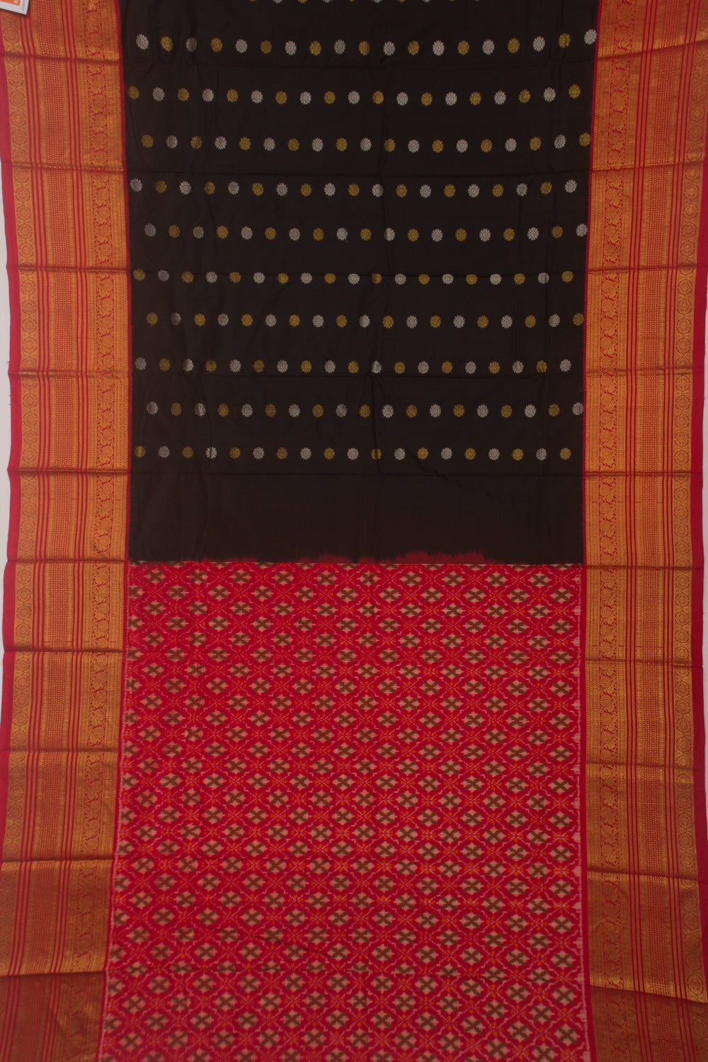 Kanchipuram Silk Butta Black Saree