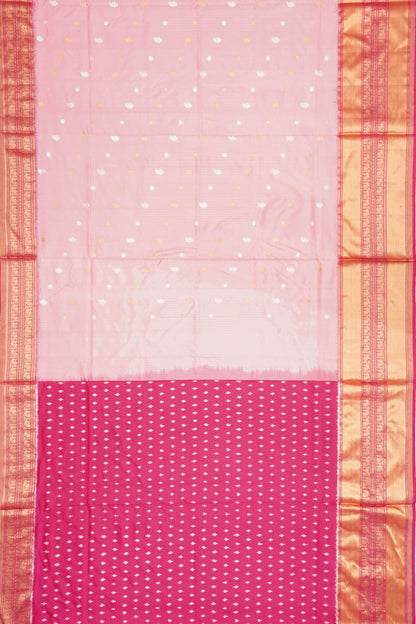 Kanchipuram Silk Butta Baby Pink Saree