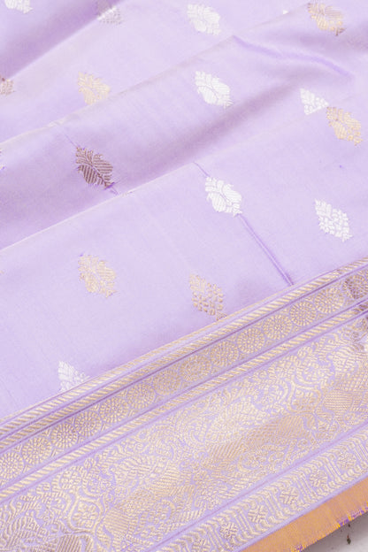 Kanchipuram Silk Butta Lavender Saree