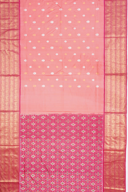Kanchipuram Silk Butta Pink Saree