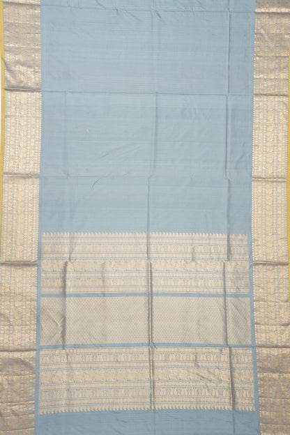 Kanchipuram Silk Plain Grey Saree