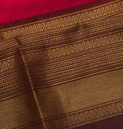 Kanchipuram Silk Twill Pink Saree