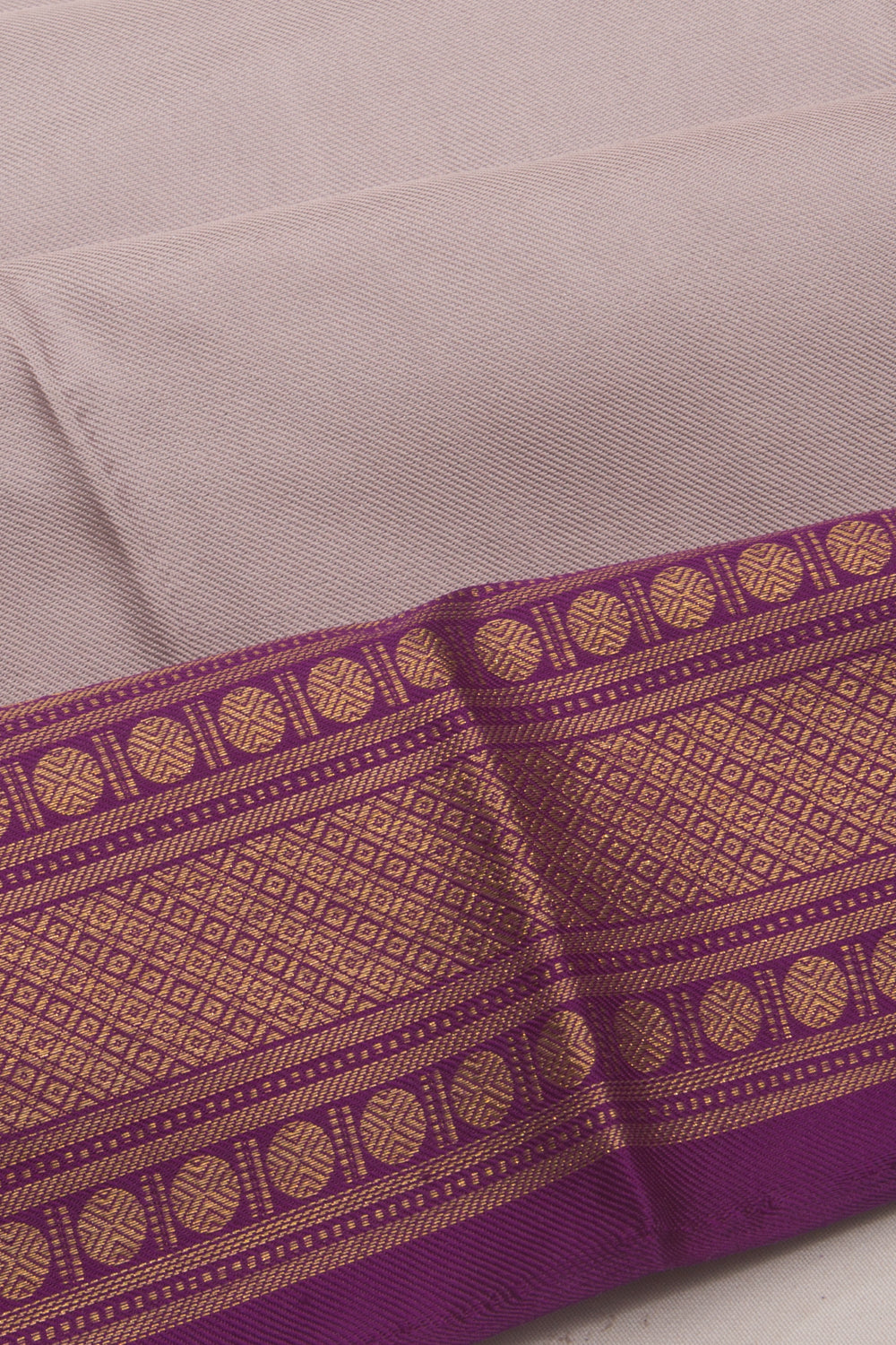 Kanchipuram Silk Twill Grey Saree