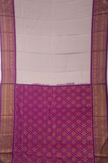 Kanchipuram Silk Twill Grey Saree