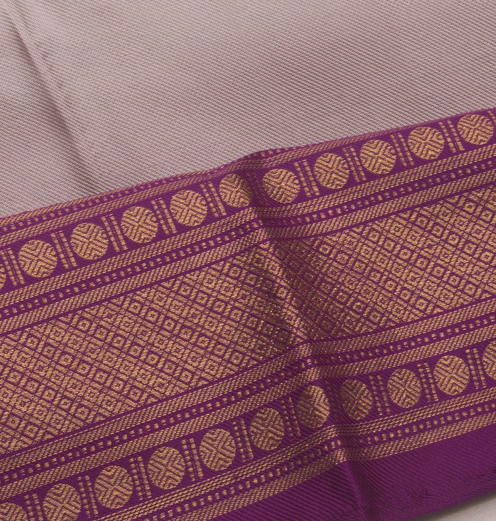 Kanchipuram Silk Twill Grey Saree