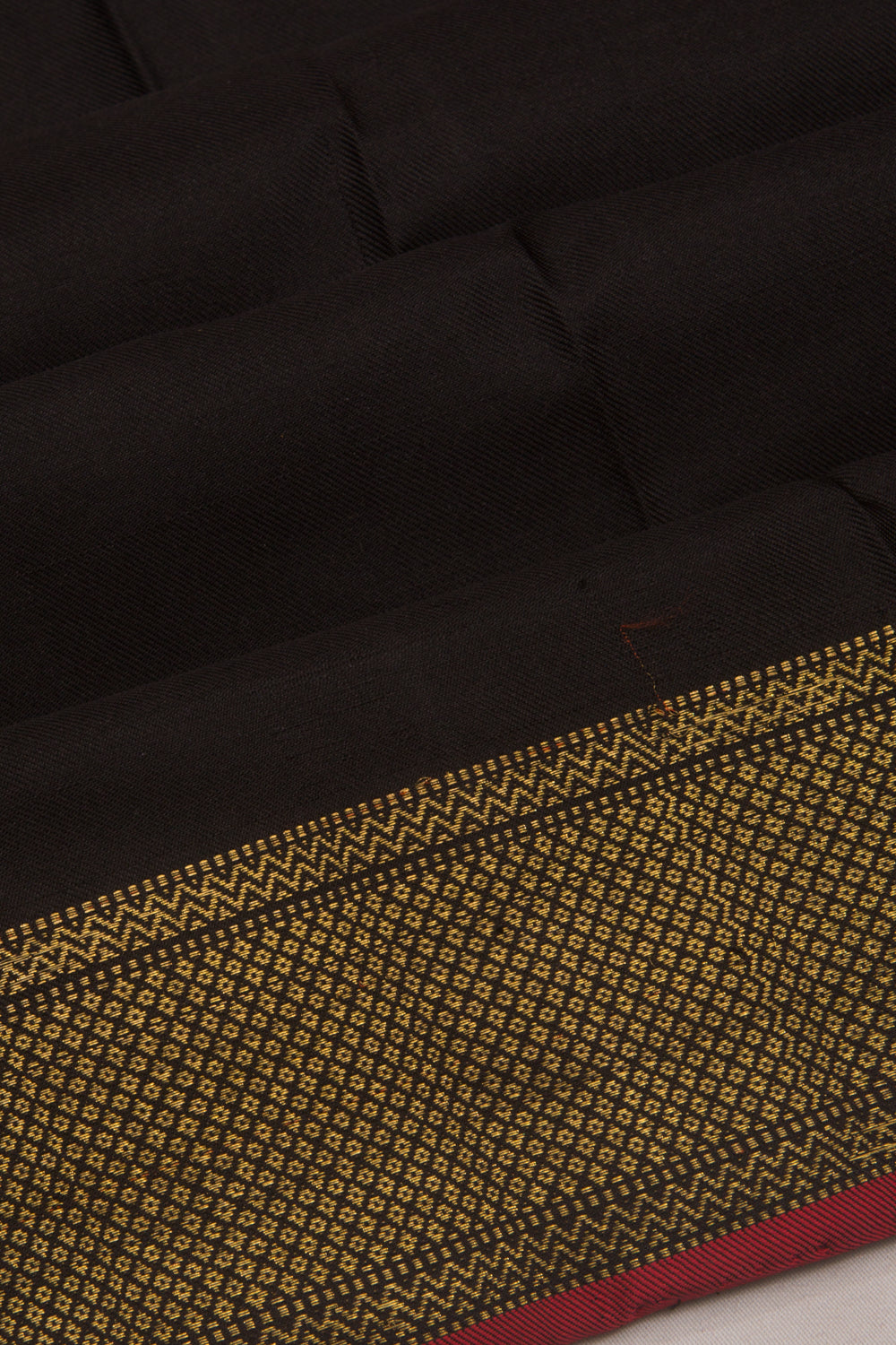 Kanchipuram Silk Twill Black Saree