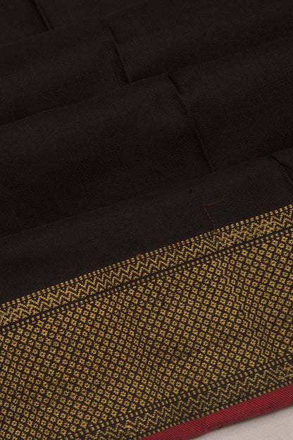 Kanchipuram Silk Twill Black Saree