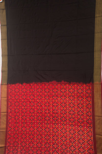 Kanchipuram Silk Twill Black Saree