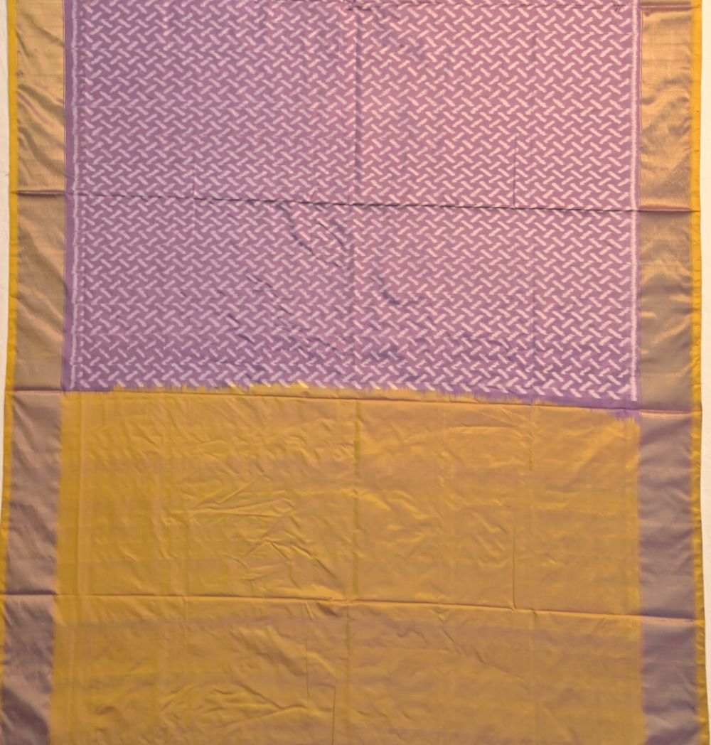 Pochampally Silk Ikat Lavender Saree